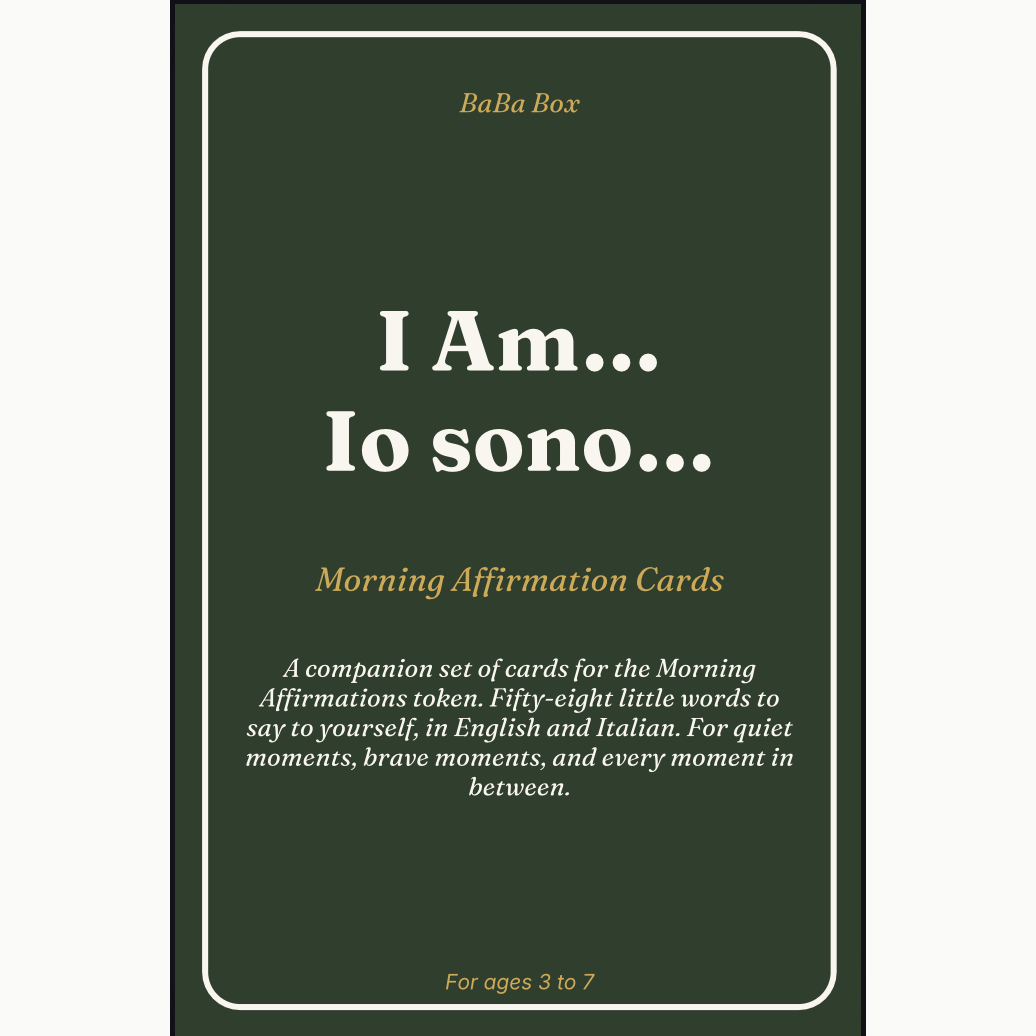 Morning Affirmation Cards — Bilingual